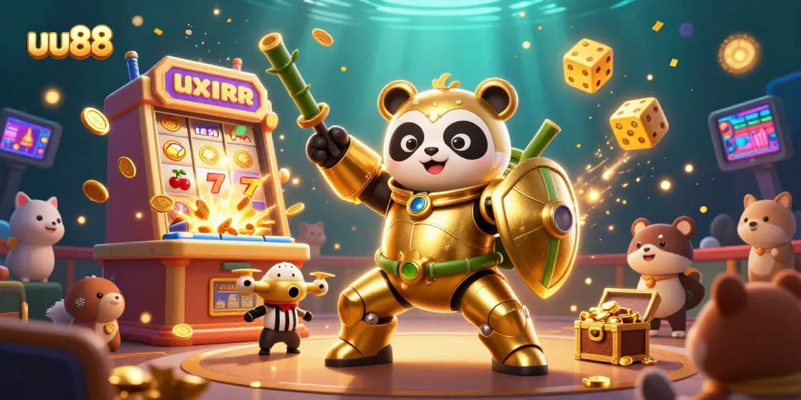 Engage in thrilling wins at uu88 with a dynamic slot machine extravaganza and vibrant 3D characters.