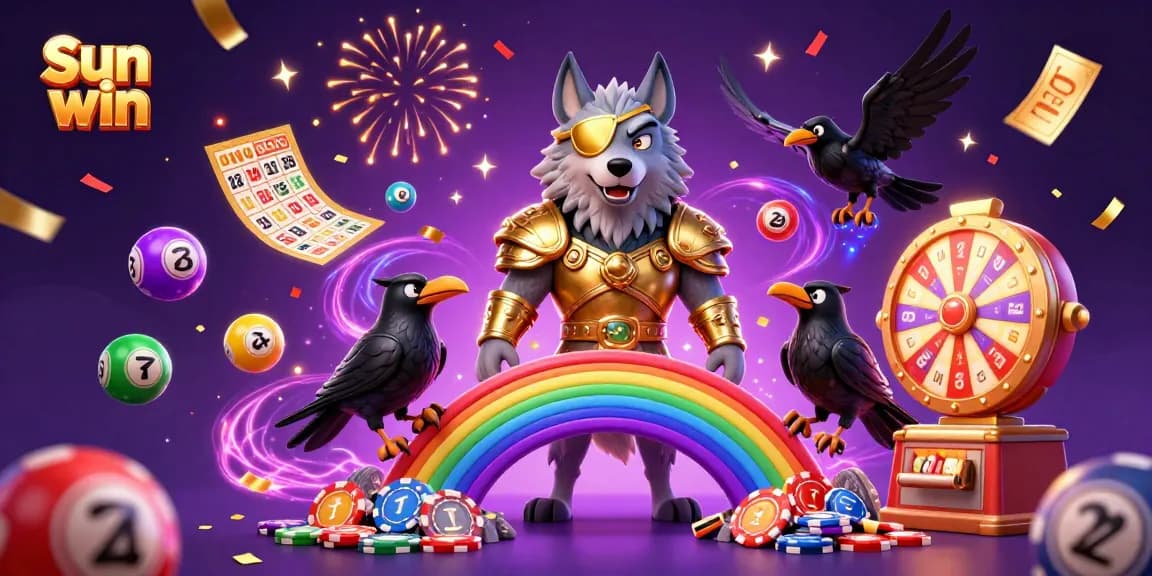 Experience Sun win with vibrant casino elements and a captivating Norse mythology theme.