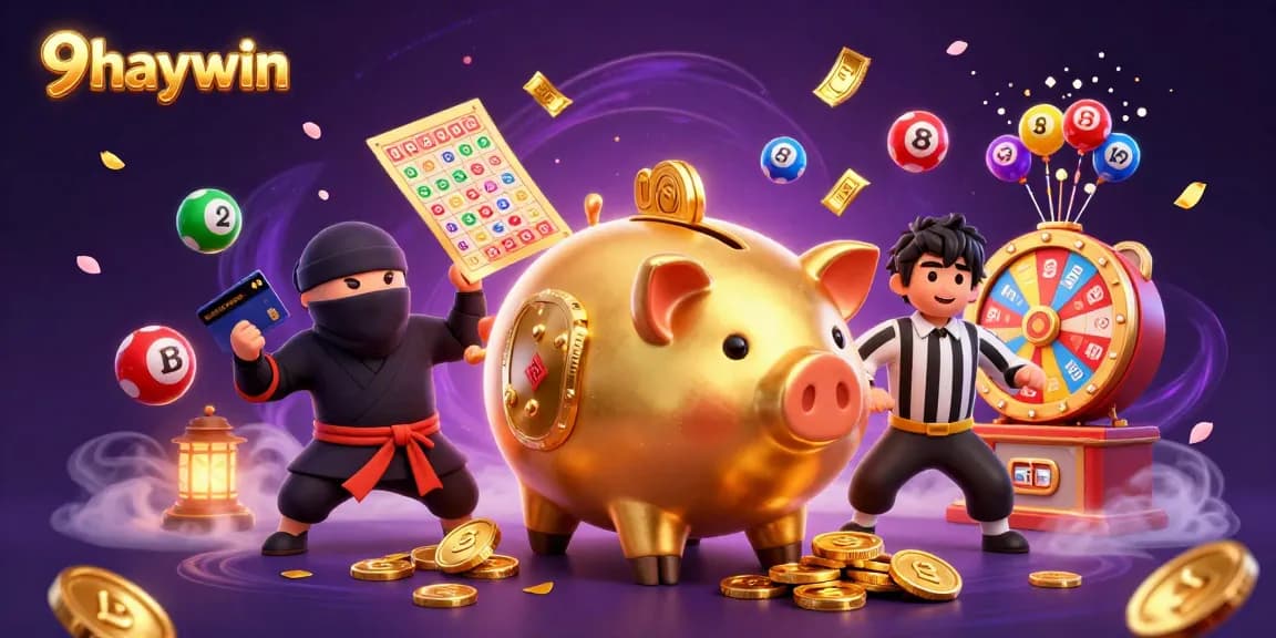 Engage with thrilling gameplay at 9haywin, featuring a dynamic casino scene with vibrant elements.