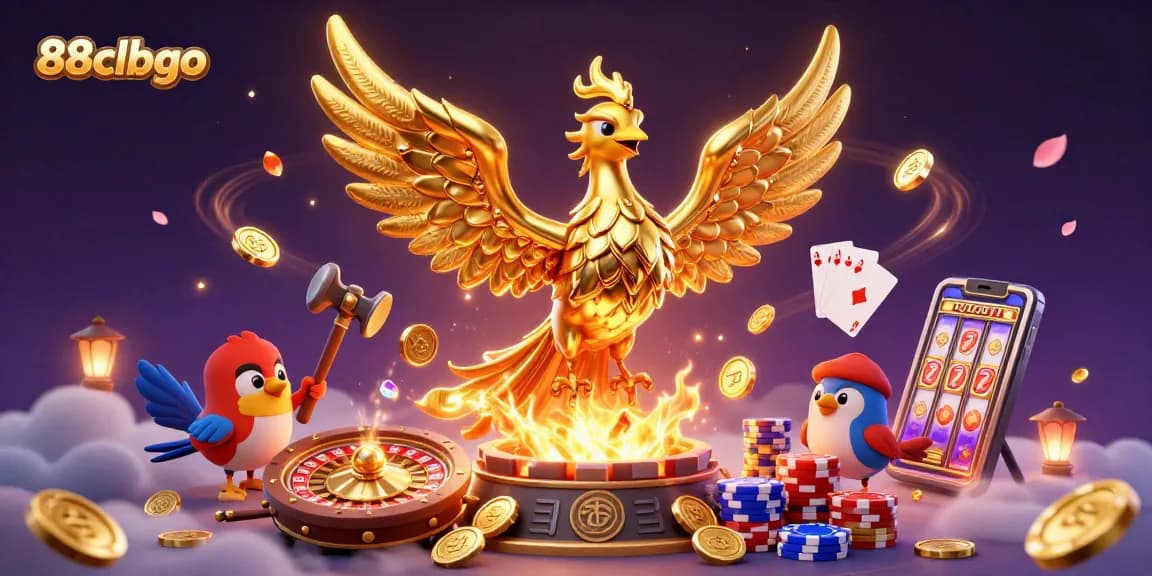 Engage with 88clbgo’s thrilling casino scene featuring golden phoenix and endless rewards.