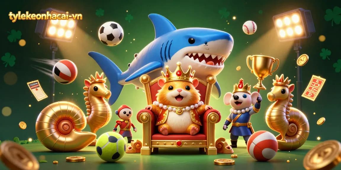 Experience the thrill of tylekeonhacai-vn with our vibrant illustrated casino scene