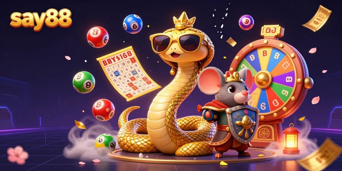 Spin colorful lottery balls and experience vibrant gaming action at say88.