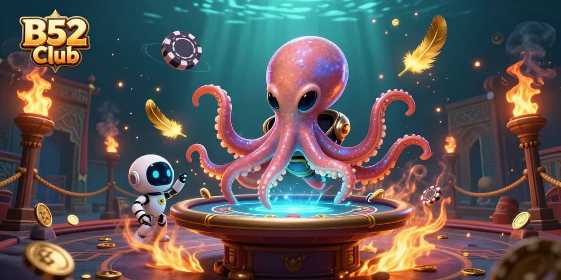 B52 Club: Engage in thrilling poker action with vibrant characters and dynamic gameplay elements.
