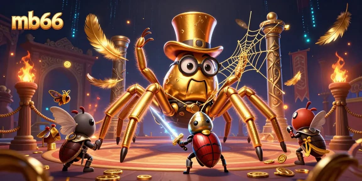 mb66 offers thrilling gambling experiences with an epic golden tarantula and brave beetle knight.