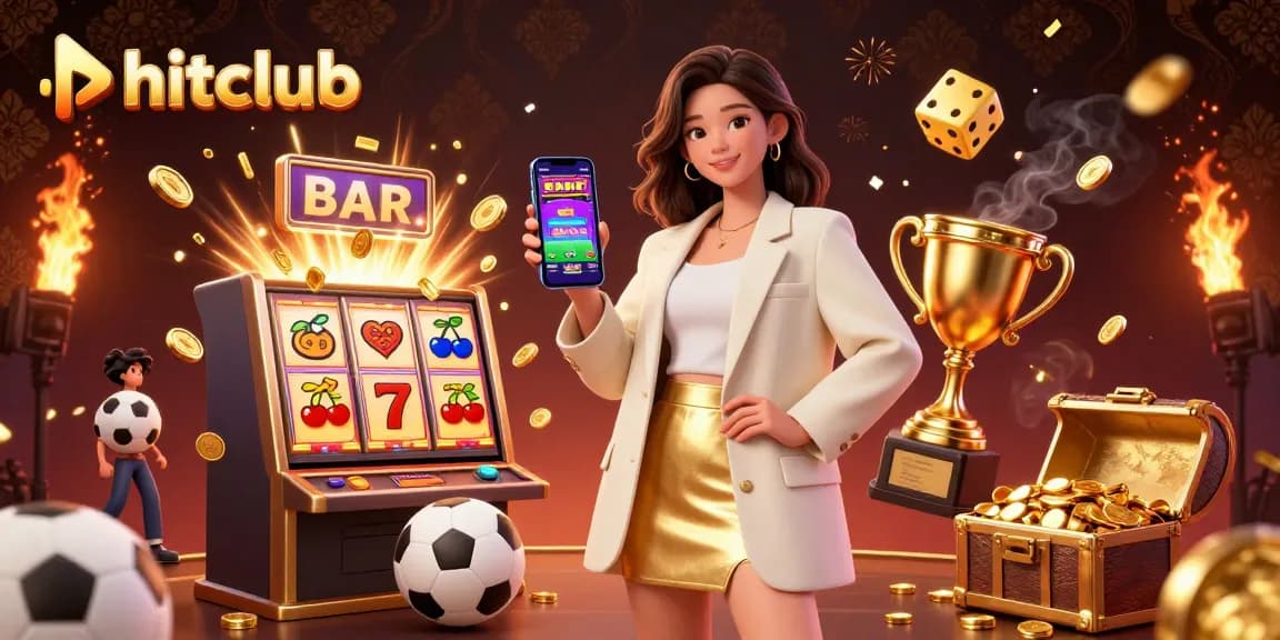 Win at hitclub with a vibrant casino scene featuring dynamic sports betting elements.