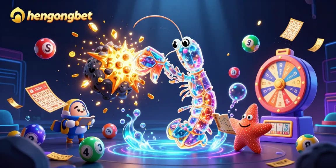 Experience thrilling gaming at hengongbet with a vibrant 3D illustration of a galactic samurai amidst casino elements.