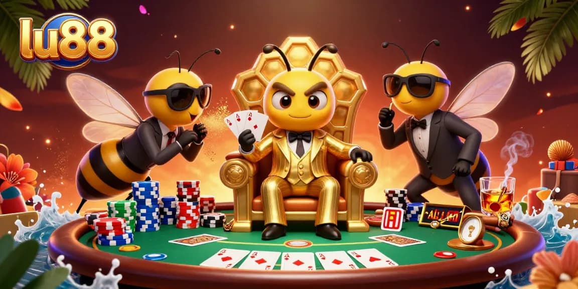 Engage with thrilling poker action at lu88 featuring dynamic characters and rich casino elements.