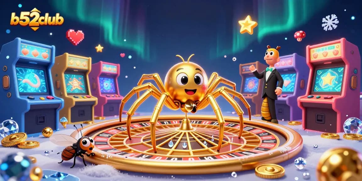 Experience thrilling gameplay at b52club with a unique roulette-themed illustration.