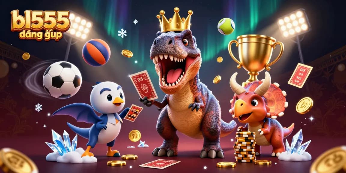 Engage in bl555 đăng nhập with exciting casino elements and a vibrant 3D illustration.
