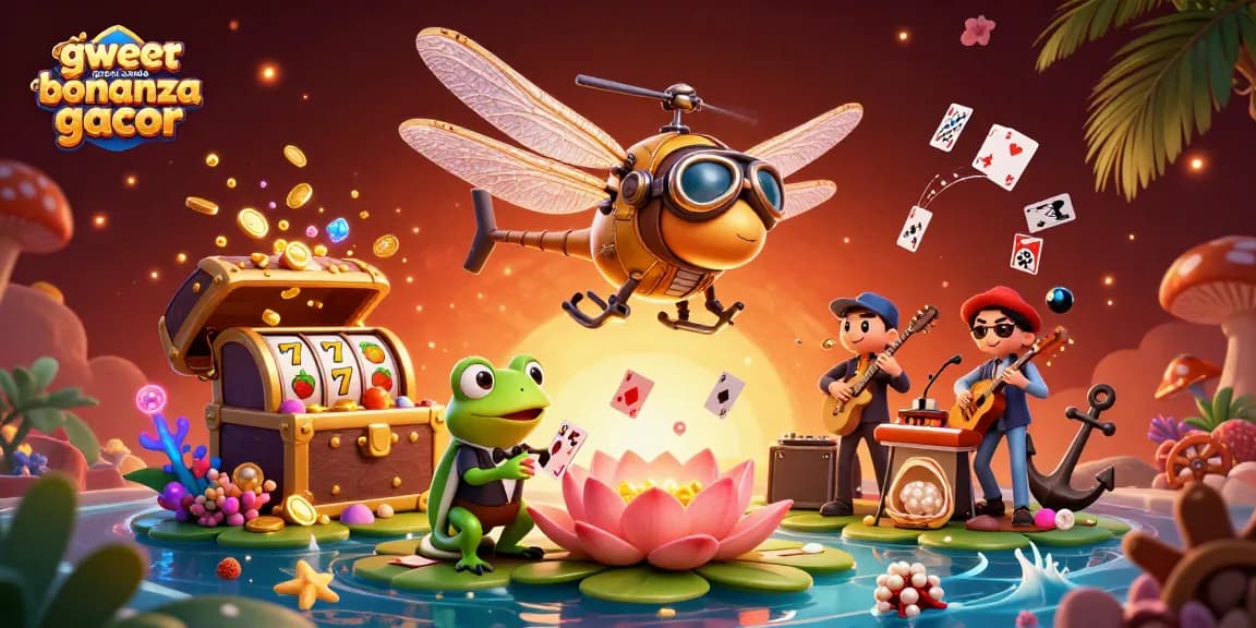 Experience the excitement of slot gacor games sweet bonanza gacor with vibrant characters in a lively casino scene.