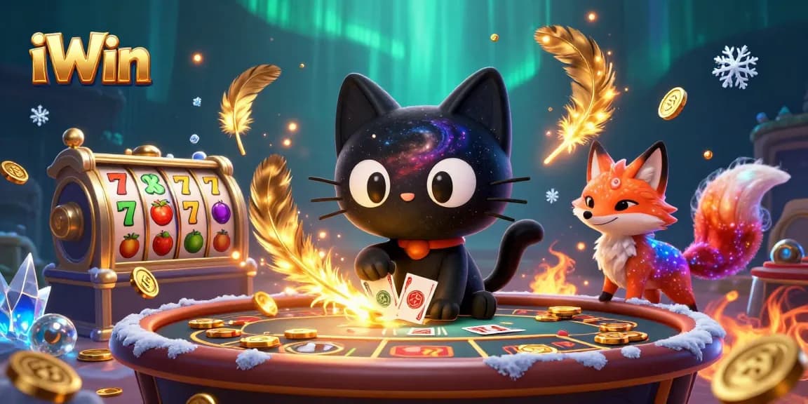 iWin: Play and win big at the cosmic casino with captivating 3D characters and games.