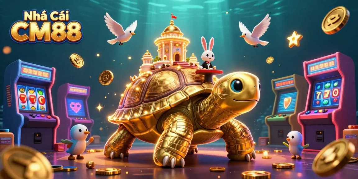 Experience the thrill of Nhà Cái CM88 with vibrant casino entertainment, showcasing exciting games and dynamic characters.