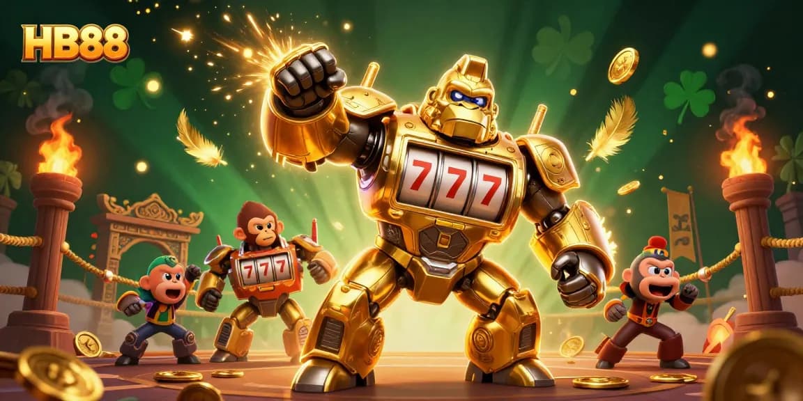 Experience winning thrills at HB88's dynamic casino with vibrant 3D visuals and exciting gaming elements.