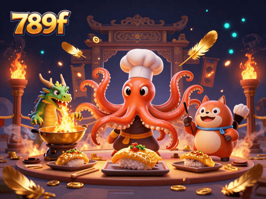 Experience the thrilling world of gambling with 789f through an epic 3D casino illustration.