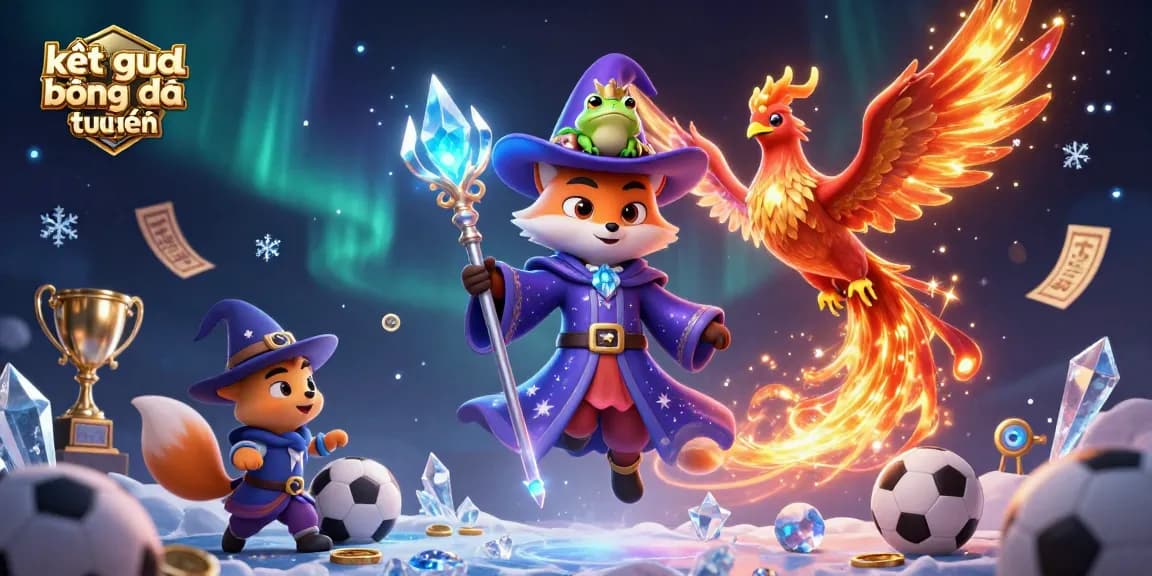 Bet on kết quả bóng đá trực tuyến with exciting updates, scores, and betting slips showcased in 3D illustration.