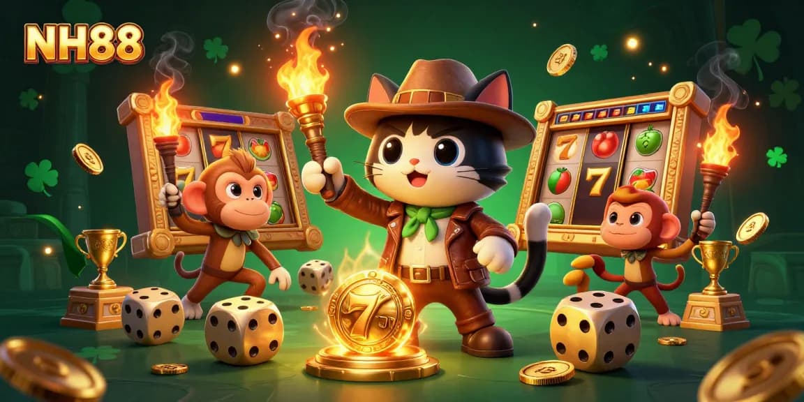 Engage in thrilling gameplay at NH88 while discovering rich slot treasures surrounded by dynamic casino elements.