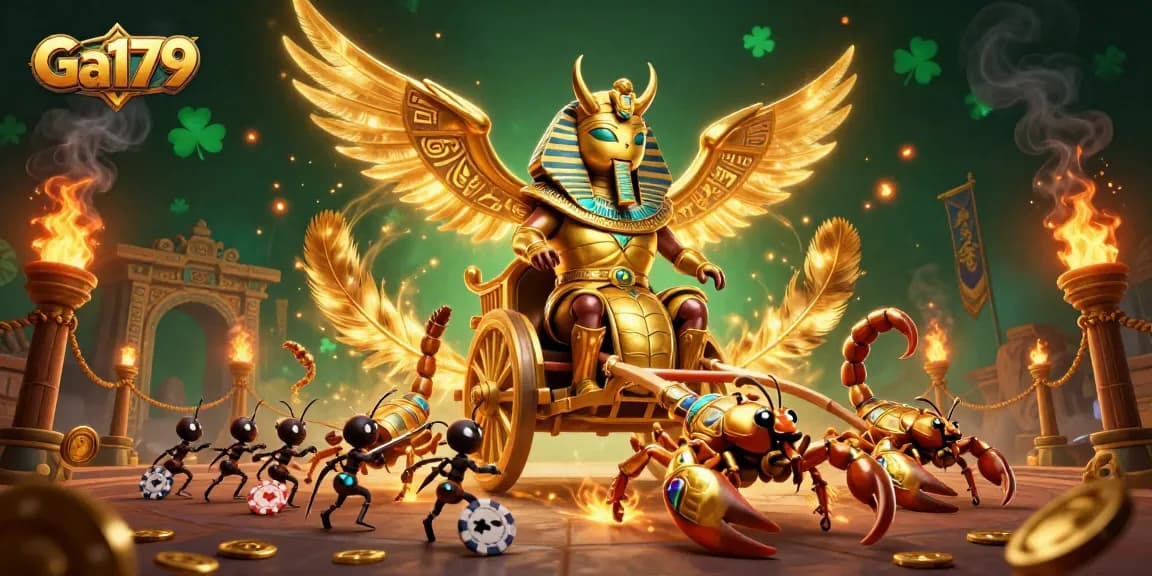 Watch exhilarating Ga179 cockfighting action with vibrant 3D dynamic illustration art.