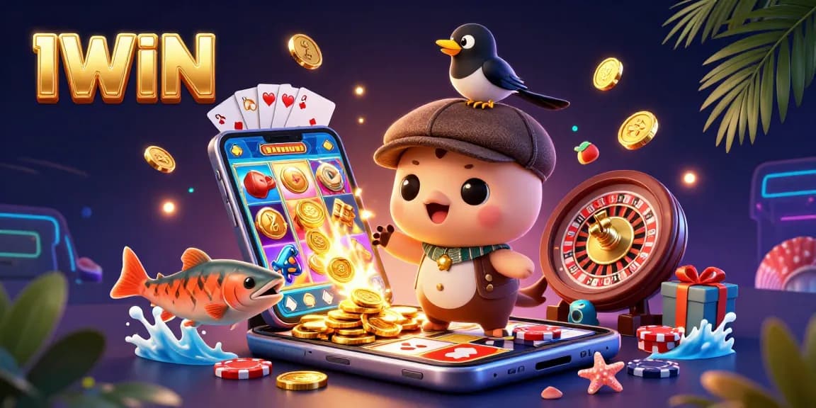 IWIN captivates players with a vibrant 3D scene showcasing Nessie and casino games.