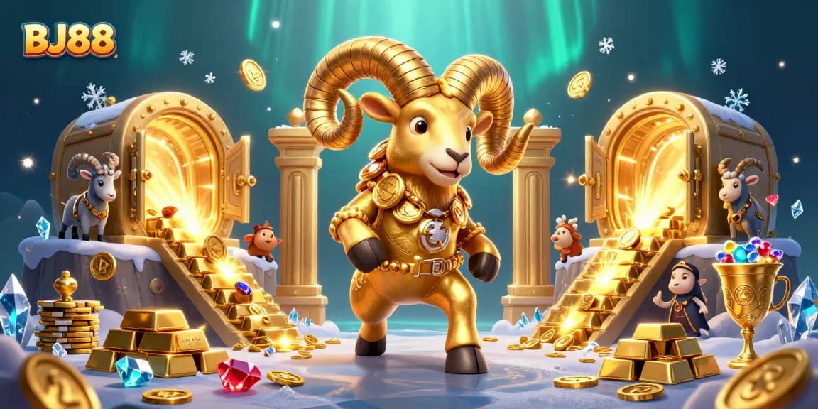 Experience the thrill of betting at BJ88 Casino with golden treasures and an engaging atmosphere.