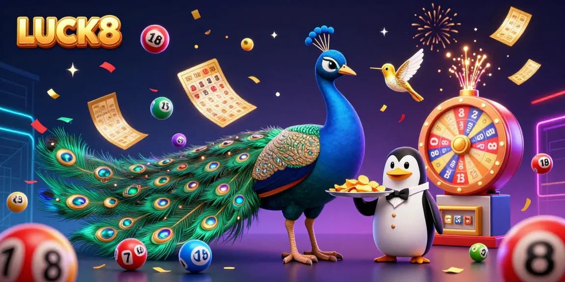 Experience winning strategies at LUCK8 with vibrant games and dynamic energy in a stunning 3D illustration.