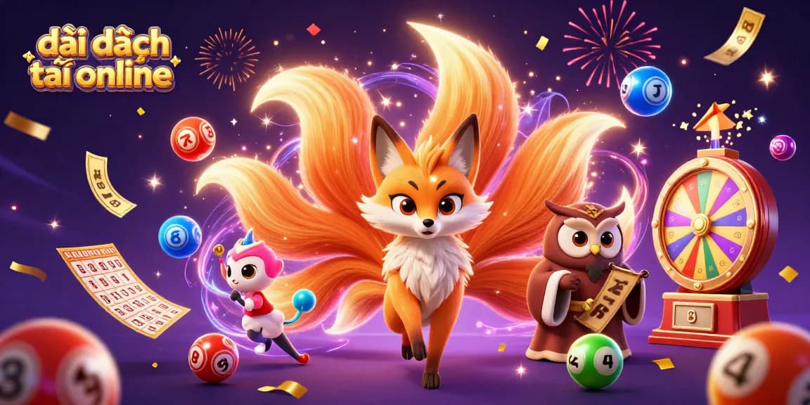 Spin to win on đại phát tài online with the magical nine-tailed fox and engaging lottery elements.