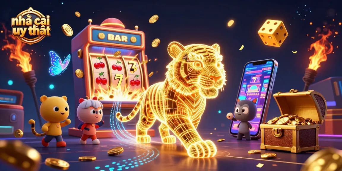 Experience thrilling jackpots at nhà cái uy tín with vibrant 3D casino graphics and dynamic gaming elements.
