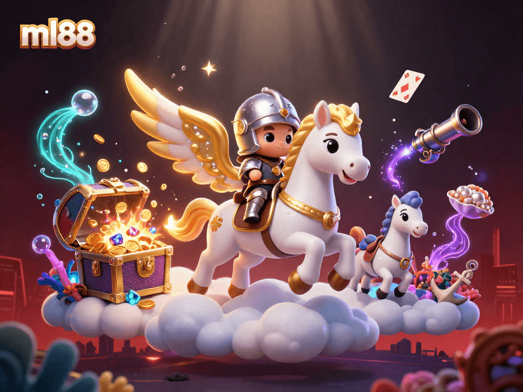 Experience thrilling gaming action at ml88 with colorful treasures and fantasy characters