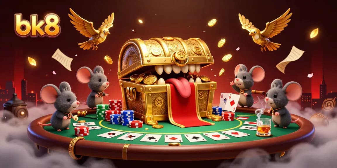 Experience the thrill at bk8 as cash and chips fly among poker pros in a vibrant casino scene.