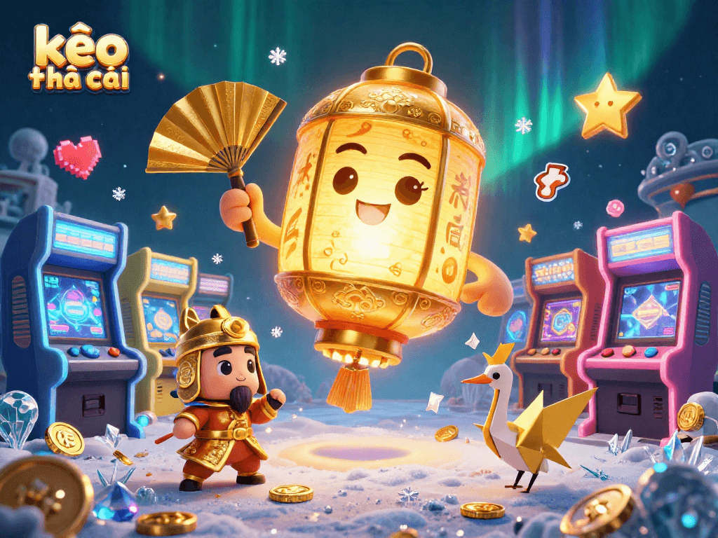 Experience thrilling moments with kèo nhà cái as lucky lantern spirits illuminate the casino scene.