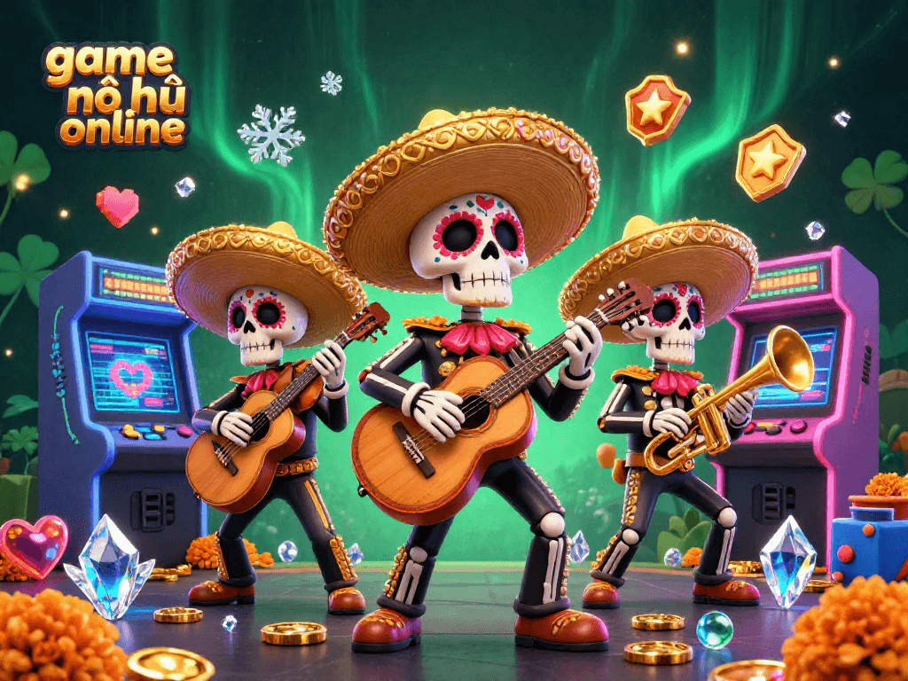Experience the excitement of game nổ hũ online with vibrant 3D gaming elements and dynamic characters.