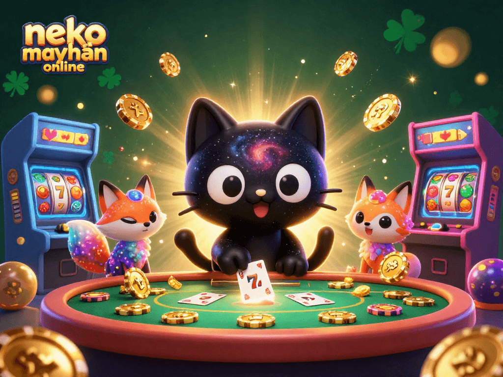 Engage in thrilling adventures with neko may mắn online, featuring a cosmic casino realm with captivating game elements.