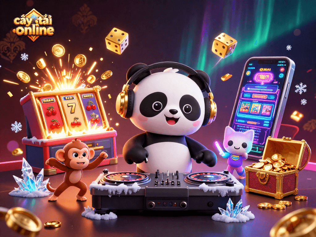 Experience thrilling gameplay with cây phát tài online, featuring vibrant 3D characters and dynamic casino elements.