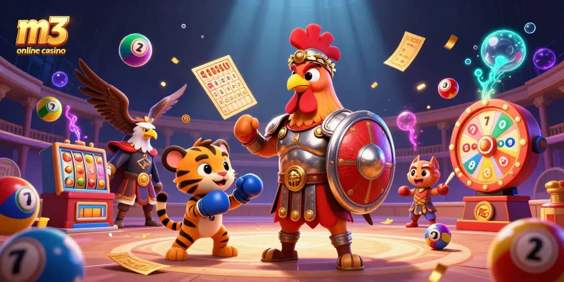 Experience thrilling gameplay at m3 online casino with animated characters and engaging game elements.