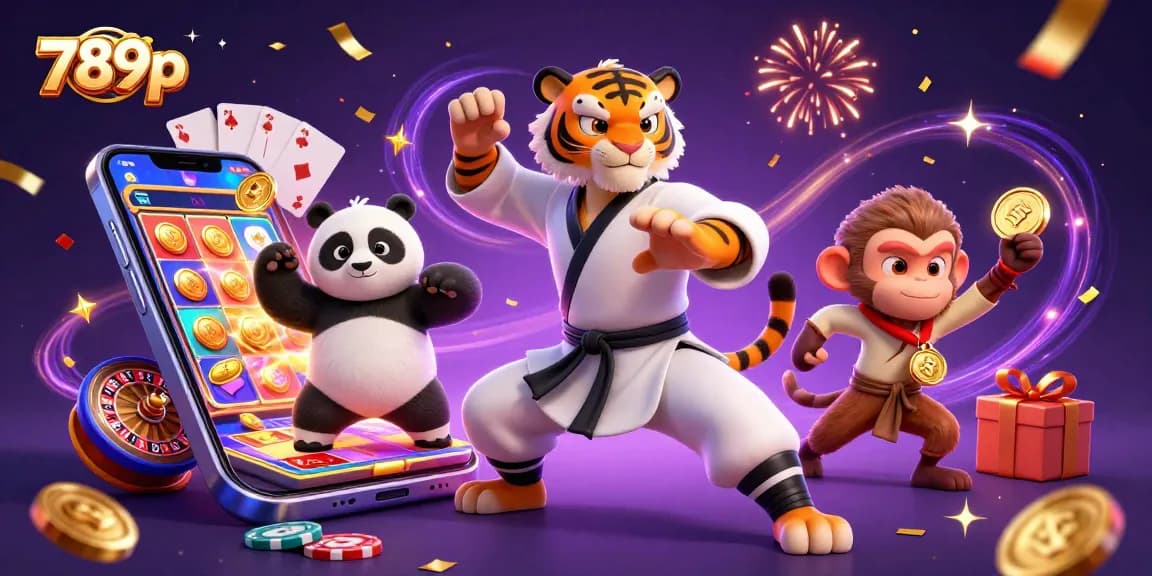 Engage in thrilling games at 789p as the kung fu tiger master leads with epic slots and vibrant casino action.