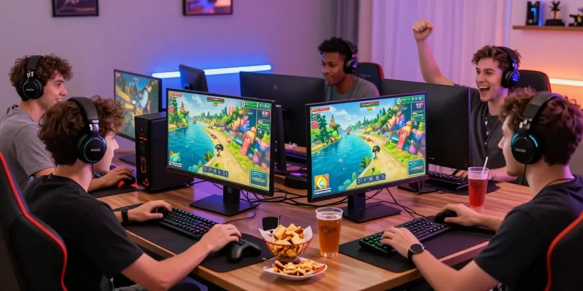 Players enjoying an exciting game at https://78wind.com/ with vibrant graphics and a lively atmosphere.
