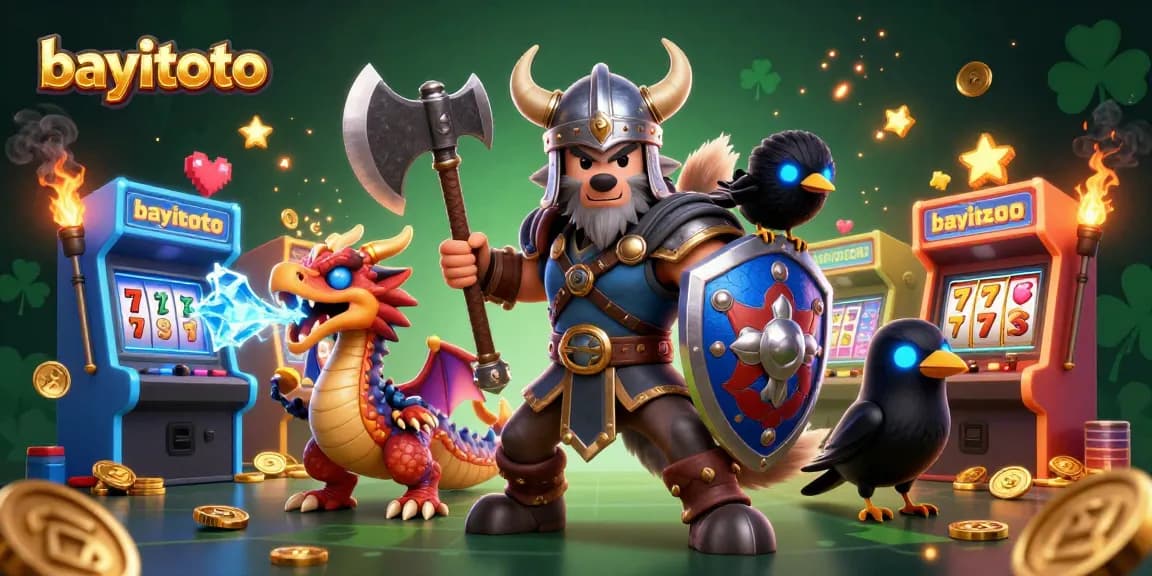 Win big with bayitoto in this exciting 3D illustration featuring vibrant gaming elements!