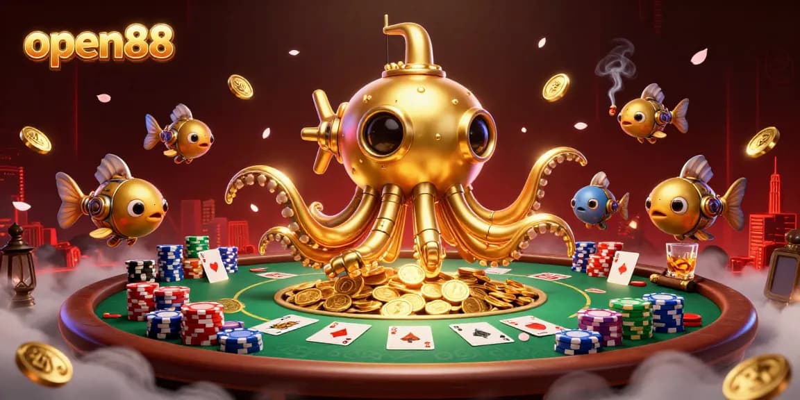 Experience top-tier poker action with open88's vibrant, immersive 3D gaming paradise.