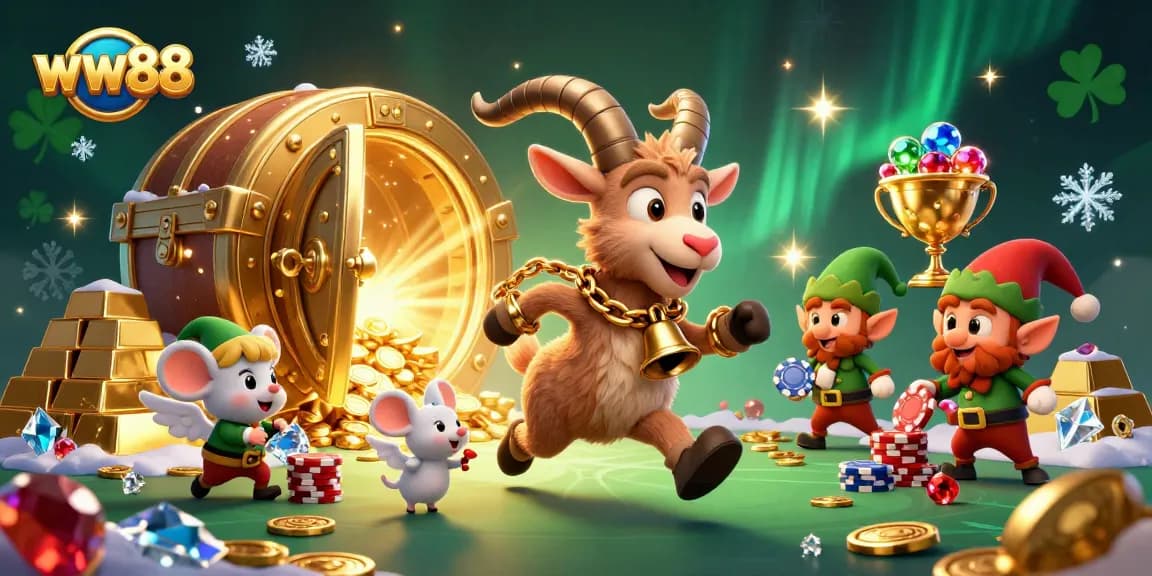 Win big at ww88 with an exciting 3D cartoon casino featuring festive characters and thrilling game elements.