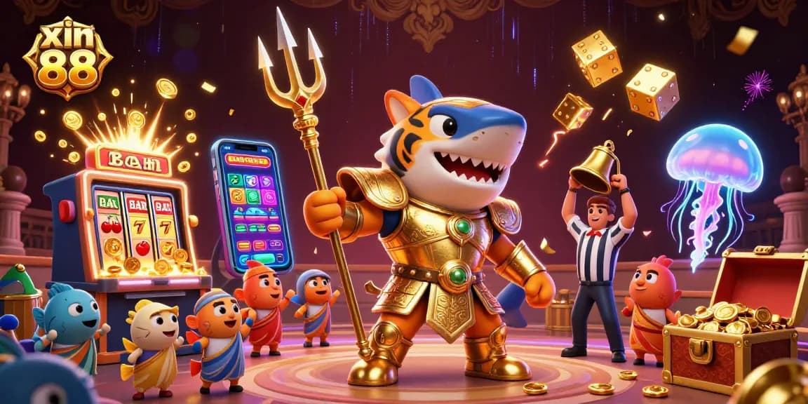Join xin 88 for thrilling underwater casino battles with the tiger shark and massive jackpots!