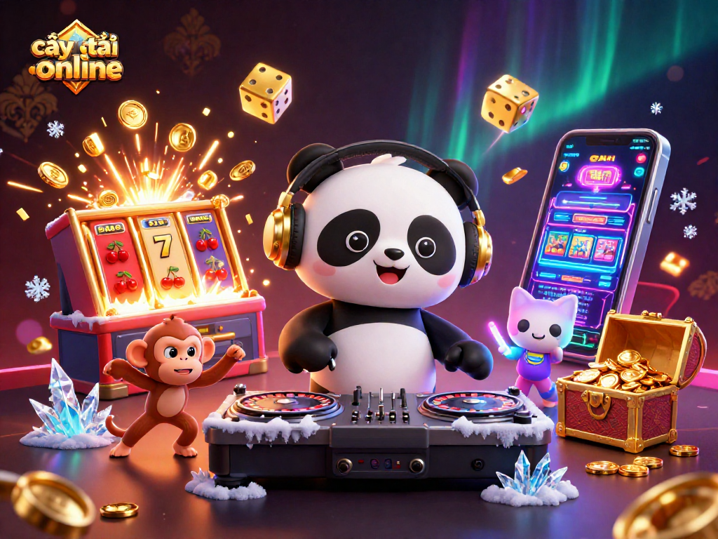 Experience thrilling gameplay with cây phát tài online, featuring vibrant 3D characters and dynamic casino elements.