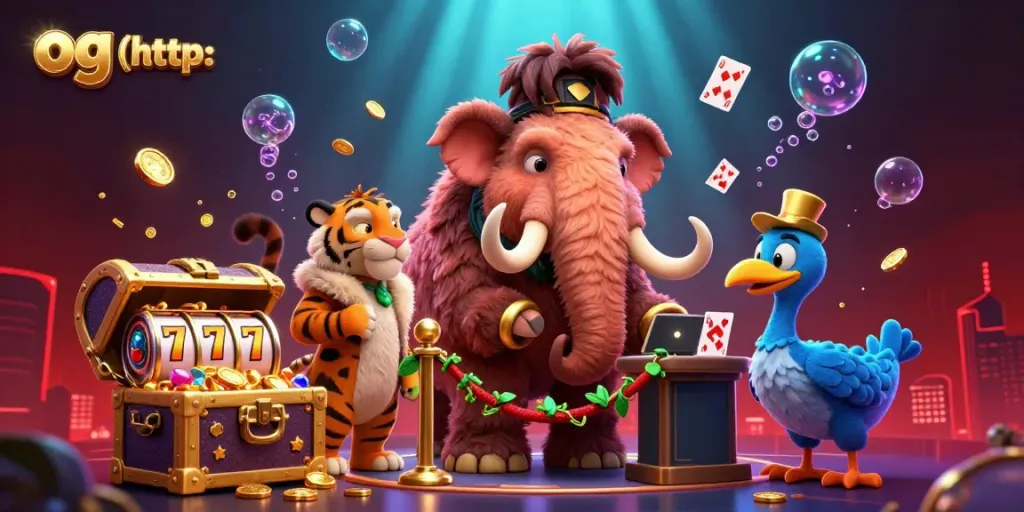Experience exciting gaming at M3 Online Casino with vibrant characters, gold treasure, and the brand og (http: