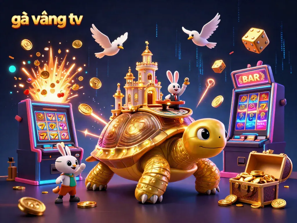 Experience dynamic casino thrills with gà vàng tv's vibrant 3D scene of fortune and gaming excitement.