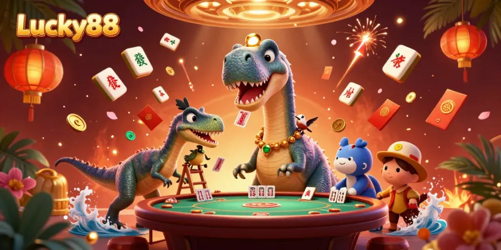 Experience exhilarating gameplay at Lucky88 with immersive casino elements and vibrant characters.
