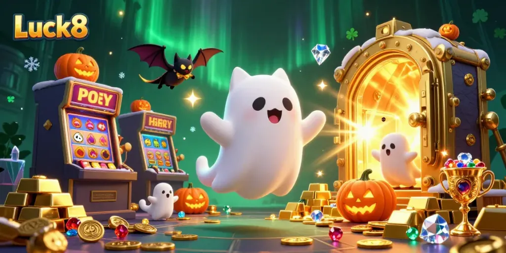 Luck8 offers an exciting casino experience with ghostly characters and treasure-filled adventures.