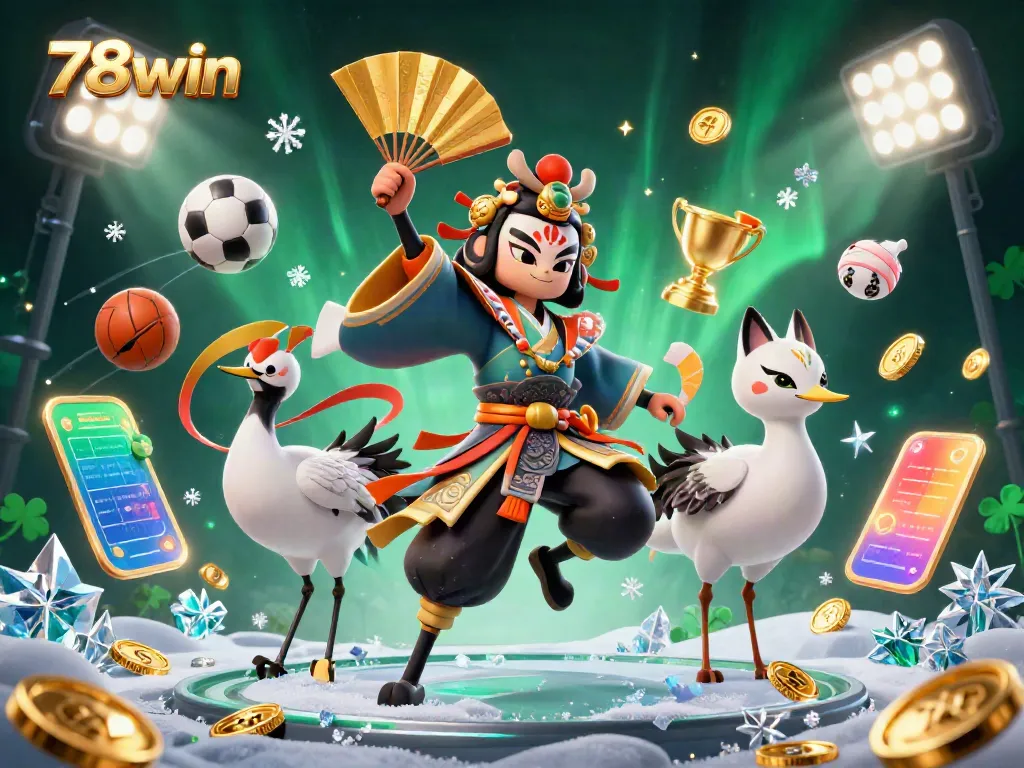 Experience exhilarating gaming with 78win's dynamic betting scene featuring vibrant characters and elements.