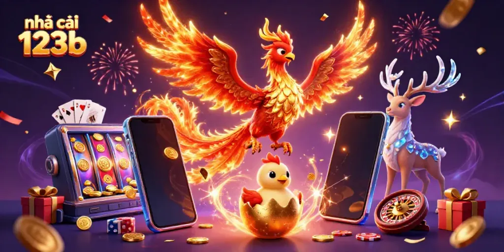 Engaging scene of nhà cái 123b showcasing a vibrant casino atmosphere with dynamic gaming elements.