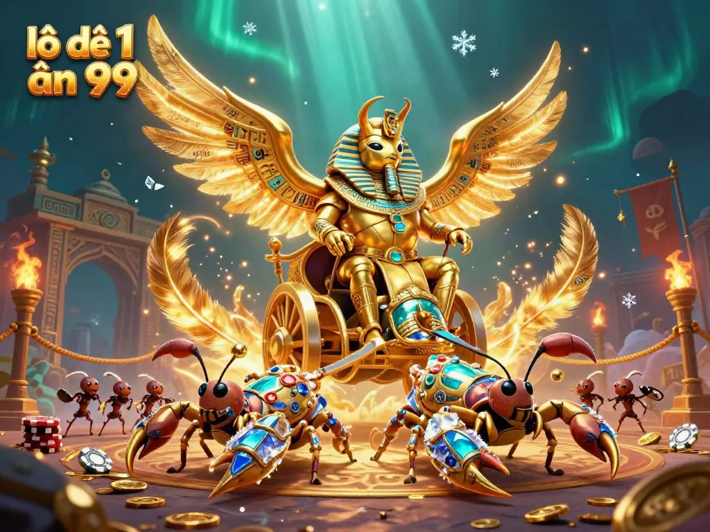 Experience the thrill of lô đề 1 ăn 99 in a vibrant casino scene with unique characters.