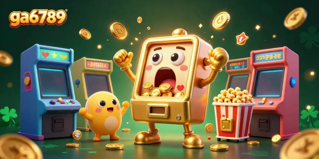 Engaging ga6789 slot machine animation celebrating jackpot wins with vibrant casino elements.