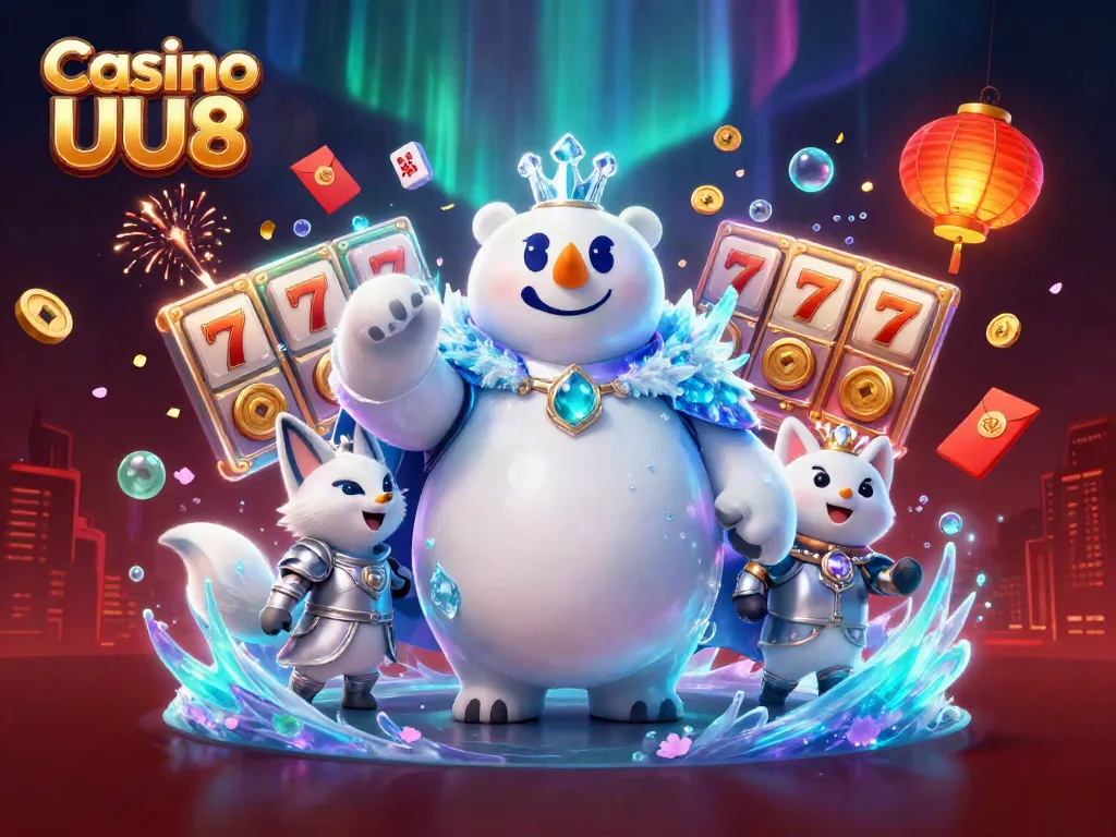 Experience the thrill of Casino UU88 with an engaging digital art scene filled with vibrant gaming elements.