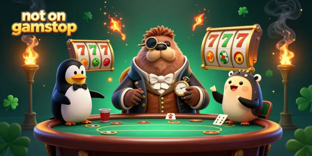 Engage with the vibrant action at non GamStop casinos featuring a walrus, penguin dealer, and bluffing pufferfish!